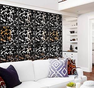lot 201 image: New Lchen Hanging Room Divider Panels, 12 Pieces PVC Screen Panels B