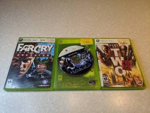 lot 453 image: 3 Total XBOX 360 Army Of Two Far Cry Instincts Predator Halo 3 R