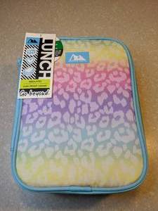 lot 464 image: New Artic Zone Insulated Lunch Tote Pink Blue Yellow P