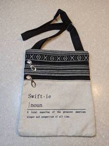lot 429 image: New Swift-ie Cross Body BagPurse A Loyal Superfan Of The Greatest Black Off White P