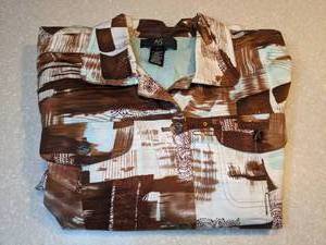 lot 437 image: ios Womens Waisted Jacket Sequence Brown Blue White Size Large P