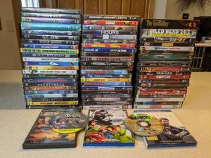 lot 439 image: 69 DVDS 2 Blue Ray Transformers Up Wrestle Mania The Godfather R