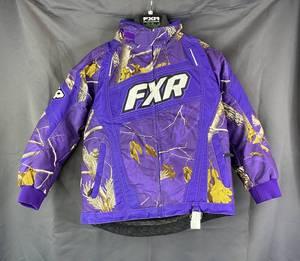 lot 44F image: Brand New FXR Helix Jacket Womens Size 8 Realtree SnowPurple G
