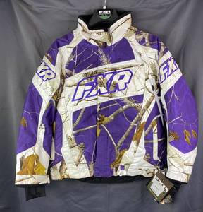 lot 40F image: Brand New FXR Helix Jacket Womens Size 8 Realtree SnowPurple G