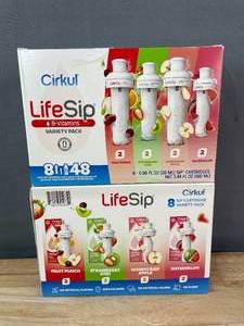 lot 17A image: Brand New 2 Packs of 8 Cirkul Life Sip B-Vitamins Variety Pack $31.96 Retail N