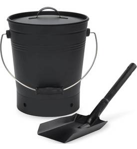 lot 238 image: New INNO STAGE Ash Bucket with Lid and Wood Handle Coal Shovel B