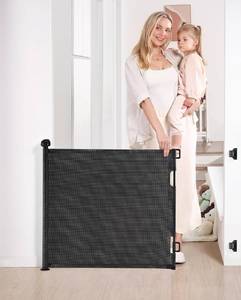 lot 240 image: New Likzest Retractable Baby Gate 33 x 55 B