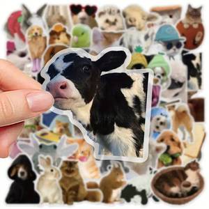 lot 47A image: 50 Brand New Funny Animal Stickers N