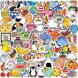 lot 55A image: 100 Brand New Cute Cartoon Stickers N