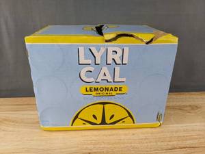 lot 998 image: Hard to Find Brand New Case of 12 Lyrical Lemonade 12oz Cans Rare N