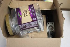 lot 42 image: Box of Assorted Hardware and Casters