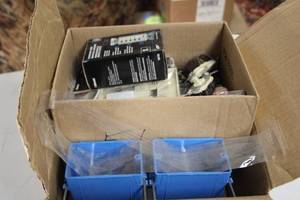 lot 50 image: Assorted Electrical Supplies Including Boxes and Switches