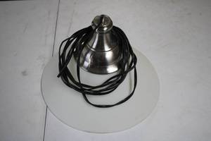lot 100 image: Vintage Mid-Century Modern Ceiling Light Fixture with Two Bulb Holders