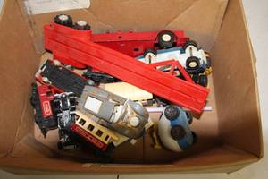 lot 109 image: Lot of Vintage Toy Cars and Trucks - Assorted Styles and Colors