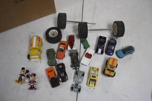 lot A-137 image: Collection of Vintage Toy Cars and Figures