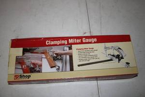 lot 158 image: Shop Basics Clamping Miter Gauge with Comfortable D-Handle Grip