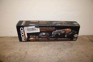 lot 302 image: Ridgid JobMax 3 Amp Multi-Tool Starter Kit