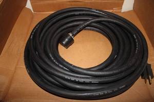 lot 308 image: Heavy Duty 50 Feet Power Extension Cord with Grounded Plug
