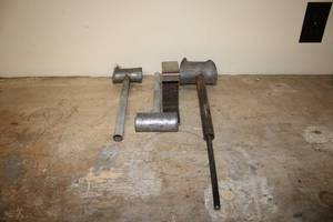lot 311 image: Set of 4 Various Hammers and Mallets for Metalworking