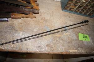 lot 341 image: Vintage Hand Drill Auger Bit and Steel Rod Set