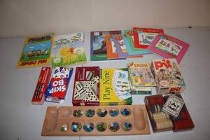 lot 437 image: Collection of Childrens Activity and Game Books, Including Coloring Books and Board Games