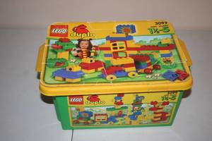 lot 444 image: LEGO Duplo Building Blocks Set with Storage Bin - Ages 1.5 to 5
