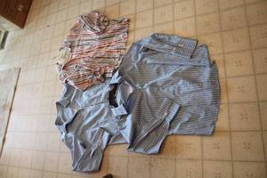 lot 520 image: Lot of 3 Striped Dress Shirts in Various Colors and Sizes