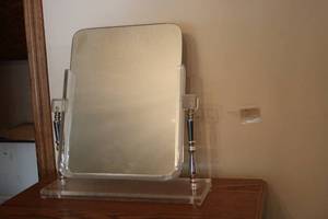 lot 530 image: Vintage Silver Frame Dressing Table Mirror