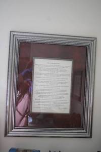 lot 544 image: Framed Poem Still Crazy About You - Romantic Decor