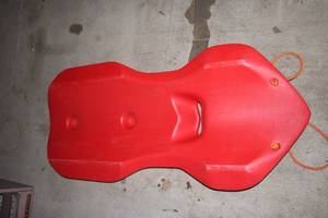 lot 646 image: Used Red PVC Sled with Rope Handles