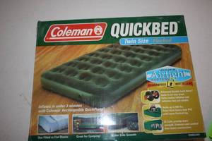 lot 665 image: Coleman QuickBed Twin Size Flocked Air Mattress with Air Tight System