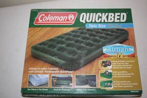 lot 666 image: Coleman QuickBed Twin Size Flocked Air Mattress - Airtight System