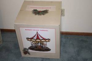 lot 670 image: Marquee Deluxe Carousel with Christmas Music and Lights
