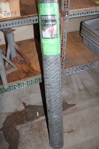 lot 701 image: Everbilt Galvanized Poultry Netting - 4ft x 50ft Roll