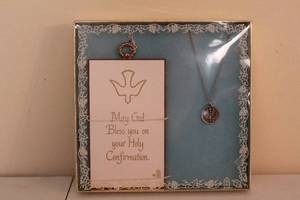 lot 265 image: Confirmation Blessing Pendant Necklace with Card