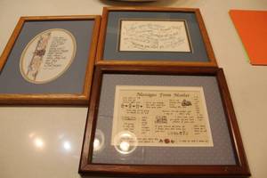 lot 279 image: Collection of 3 Framed Inspirational Quotes and Messages