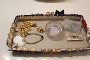 lot 295 image: Mixed Lot of Vintage Jewelry including Necklaces, Earrings, and Accessories