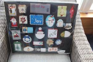 lot 494 image: Set of 72 Hand-Finished Gift Tags - 18 Unique Designs