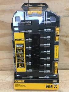 lot 41 image: DeWalt 38 Drive SAE and MM Bit Socket Set Model # DWMT73806CL 0109257.50
