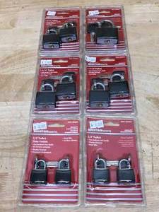 lot 73 image: Lot of 6 Packs of - Mountain Security Padlocks