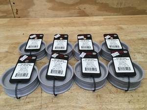 lot 51 image: Lot of 8 - Flat Idler-Steel 2-12 OD-38 Bore