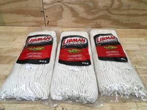 lot 109 image: Lot of 3 - Libman All-Purpose Wet Mop Refill