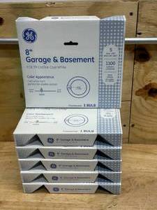 lot 86 image: GE Lot of 6- Garage and Basement Circline Cool White Bulbs, 8.25 Inch Diameter, FC8 T9 Light Bulbs