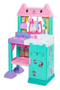 lot 96 image: Gabbys Dollhouse, Cakey Kitchen Set for Kids with Play Kitchen Accessories, Play Food, Sounds, Music and Kids Toys for Girls and Boys Ages 3 and Up