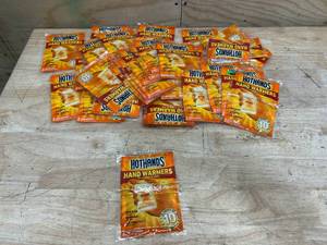 lot 122 image: HOTHANDS Lot of 43 Packs of- Hand Warmers (2 per pack)