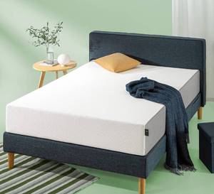 lot 14 image: ZINUS 12 Inch Cooling Essential Memory Foam Mattress, Full, White