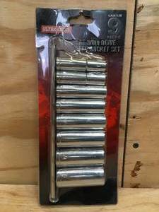 lot 167 image: Ultra Steel SAE 38 Drive Dep Socket Set Model # UA06113B 1129244