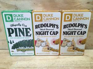 lot 176 image: Lot of 3 Duke Cannon Bars of Soap
