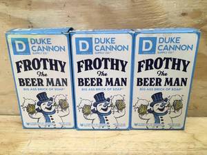 lot 177 image: Lot of 3 Bars of Frothy The Beer Man Bars of Soap