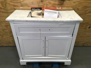 lot 192 image: Doveton 36 Vanity with Marble Top